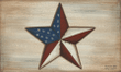 Grunge American Flag Star Design Doormat Home Decor