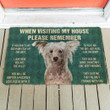 3d Please Remember Chinese Crested Dogs House Rules Design Doormat Home Decor