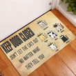 Don't Let The Cat Out Present For Cat Lovers Custom Name Doormat Home Decor