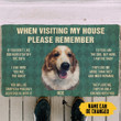 3d Please Remember Moe House Rules Gift For Pet Lovers Doormat Home Decor