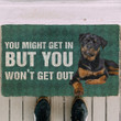 Gift For Dog Lovers 3d Rottweiler You Won't Get Out Design Doormat Home Decor