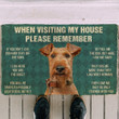 Fantastic Airedale Terrier Dogs Lives Here You're Guest Doormat Home Decor