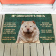 Design Doormat Home Decor Remember My Chowchow's Rules