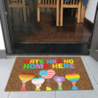 Doormat Home Decor Colorful Text Hate Has No Home Here Lgbt