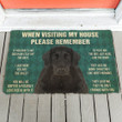 Cool Flat Coated Retriever Dogs Lives Here You're Guest Doormat Home Decor