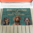 Cool Design Doormat Home Decor Dachshund Welcome People Tolerated