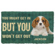 Lovely Doormat Home Decor Custom Name But You Won't Get Out Cavalier King Charles Spaniels Dog