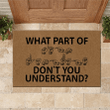 Sign Language Doormat Home Decor What Part Of Sign Language