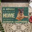 Cool Pet Doormat Home Decor A House Is Not A Home German Shepherd Dog