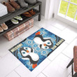 Cartoon Penguin Welcome Goodbye Design Doormat Home Decor