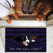 Bernese Mountain Dog Did You Call First Design Doormat Home Decor