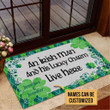 Amazing Doormat Home Decor Custom Name Saint Patrick's Day Lucky Charm