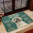 Gift For Dog Lovers Welcome To Larry's House Doormat Home Decor