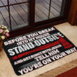 3d Firefighter Before You Break Into My House You're On Your Way Doormat Home Decor