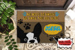 French Pibull Doormat Home Decor Custom Name No Need To Knock Dog