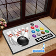 Sport Dream Bowling Unique Doormat Home Decor Custom Name