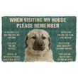 Custom Name Doormat Home Decor Please Remember Anatolian Shepherd Dogs House Rules