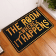 Yelllow Text Design Doormat Home Decor The Room Where It Happens
