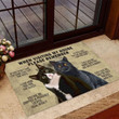 When Visiting My House Funny Cat Doormat Home Decor