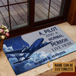 Doormat Home Decor Custom Name Pilot And Normal Person Live Here