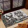 Deer Camo Old Buck Sweet Doe Custom Name Design Doormat Home Decor