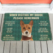 Ideal Basenji Dogs Lives Here You're Guest Doormat Home Decor
