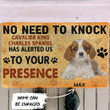 Dog Breed Custom Name Doormat Home Decor No Need To Knock Cavalier King Charles Spaniel Dog