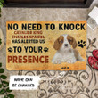 Dog Breed Custom Name Doormat Home Decor No Need To Knock Cavalier King Charles Spaniel Dog