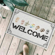 Gainsboro Welcome American Sign Language Design Doormat Home Decor