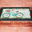 Enjoy The Ride Floral Bicycle Design Doormat Home Decor