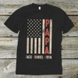 American Papa With Gandkid Nickname Custom Name Printed T-shirt Gift For Dad
