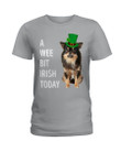 Long Haired Chihuahua Irish Today St. Patrick's Day Ladies Tee