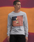 Golden Retriever American Flag Simple Special For Dog Lovers Unisex Long Sleeve