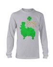Pomeranian Long On Luck Green St. Patrick's Day Printed Unisex Long Sleeve