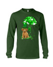 Red Toy Poodle Patrick Balloons St. Patrick's Day Color Changing Unisex Long Sleeve