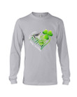 Husky Not Lucky Simply Blessed Clover Heart St Patrick's Day Gift For Dog Lovers Unisex Long Sleeve