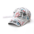 Black And White Theme Graffiti Painting For Men And Woman Baseball Cap