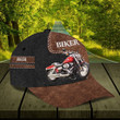 Red Motorcycle Custom Name Printing Baseball Cap Hat