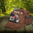 Red Motorcycle Custom Name Printing Baseball Cap Hat