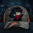 Texas Map American Texas State Map Printing Baseball Cap Hat