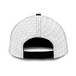 Golf White Hexagon Custom Name Printing Baseball Cap Hat