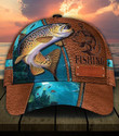 Time Spent On Fishing Printing Baseball Cap Hat Custom Name