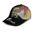 Brown Trout Fish Colorful Design Printing Baseball Cap Hat