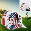 Ideal American Flag Golfer Printing Baseball Cap Hat