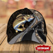 Bait Your Own Walleye Fishing Printing Baseball Cap Hat Custom Name