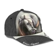 Personalized White Horse Printing Baseball Cap Hat