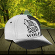 Classic A True Wolf Printing Baseball Cap Hat
