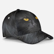 Adorable Black Cat Fur Printing Baseball Cap Hat