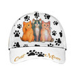 Cat Mom 03 Printing Baseball Cap Hat