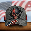 Skull American Flag Classic Pattern Printing Baseball Cap Hat